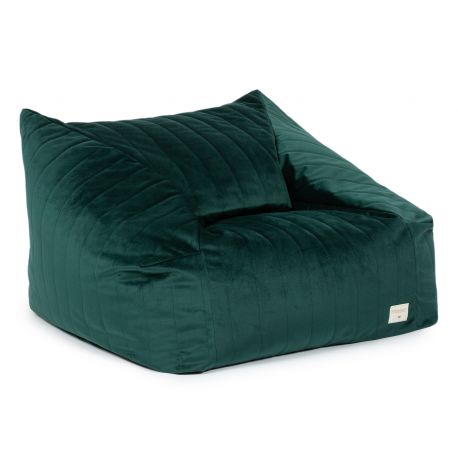 Pouf en velours Chelsea Velvet - 72x75x42 cm - Jungle Green