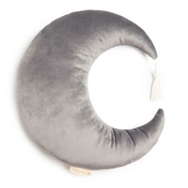 Coussin Pierrot Moon Velvet - 36x32 cm - Slate Grey