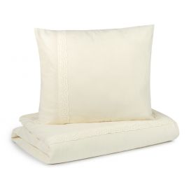 Parure de lit Vera Eyelet - bébé - 100x150cm- Natural