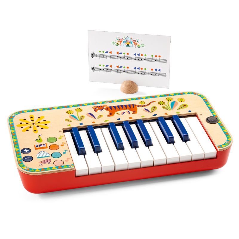 Instrument de musique pour enfant - Piano électronique en bois
