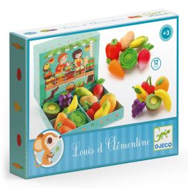 set de 12 fruits et légumes Louis et Clémentine