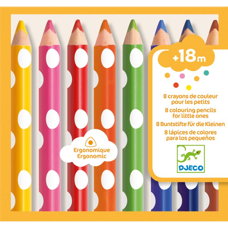 Les crayons, activités pour enfants de 0 à 18 mois.