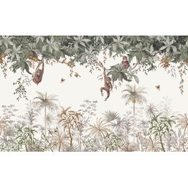 Papier peint panoramique - Les singes