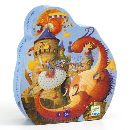 puzzle 'Vaillant & les dragons' - 54pcs