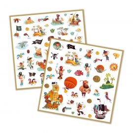 super set d'autocollants muraux 'pirates'