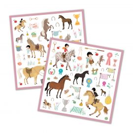 160 stickers chevaux