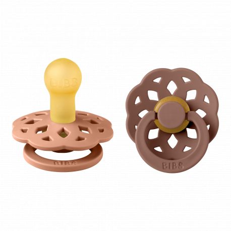 Lot de 2 TÃ©tines BIBS Boheme - PÃªche & Terracotta