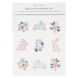 Oeufs De Pâques - kit de décoration tatouage - Gingham Bunny