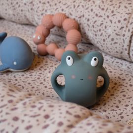 Jouet de dentition en caoutchouc naturel - Frey la grenouille - Menthe