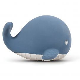 Jouet de dentition en caoutchouc naturel - Christian la baleine - Bleu