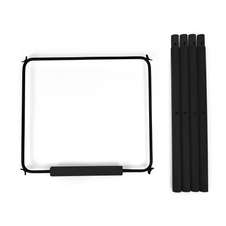 Set de pieds + repose pieds pour chaise Evolu - Noir