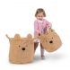 Panier de rangement Teddy - 30 x 30 x 30 cm - Beige