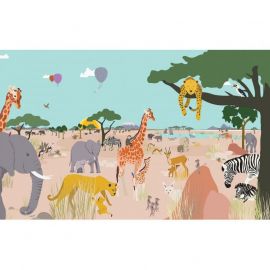 Papier Peint Panorama Safari - XL - 400x250cm