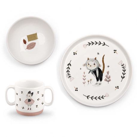 Set vaisselle porcelaine - Après la pluie