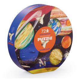 Puzzle en boîte ronde - Realistic Solar System - 72 pièces