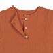 T-shirt manches longues en mousseline - coton biologique - rust