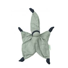 Doudou Sisco - Mousseline de coton Bio - Vert