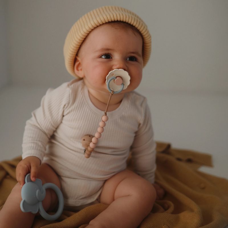 Attache tétine pour bébé en silicone - Bonheur enfantin