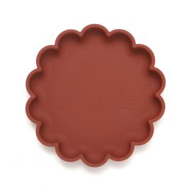 Assiette en silicone avec ventouse Lion - Baked clay