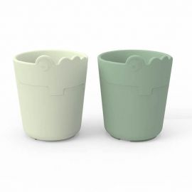 Mini gobelet Kiddish - 2-pack - Croco Green
