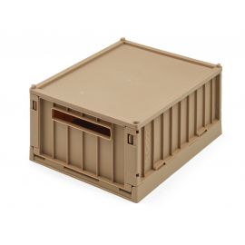 Set de 2 caisses pliables avec couvercle Weston S - Oat