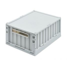 Set de 2 caisses pliables avec couvercle Weston M - Cloud blue