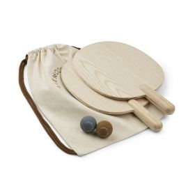 Raquettes de plage John - Whale blue & golden caramel mix