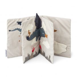 Livre en tissu Drako - Little dragon & Dark sandy mix
