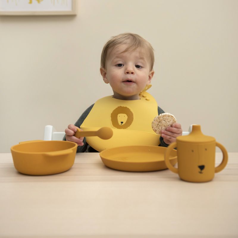 Assiette bébé et enfant en silicone Mr Lion Trixie - Dröm