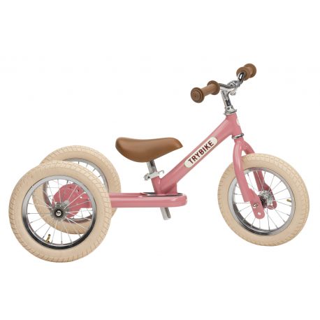 Trybike 2-en-1 en vintage rose - tricycle 
