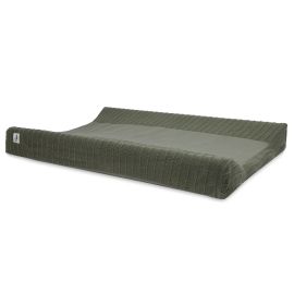 Jollein - Housse matelas à  langer Pure Knit - Leaf Green GOTS - 50x70cm