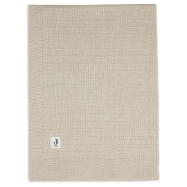 Jollein - Couverture Berceau Pure Knit - Nougat GOTS - 75x100cm