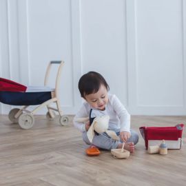 Plan Toys - Poussette pour poupée en bois
