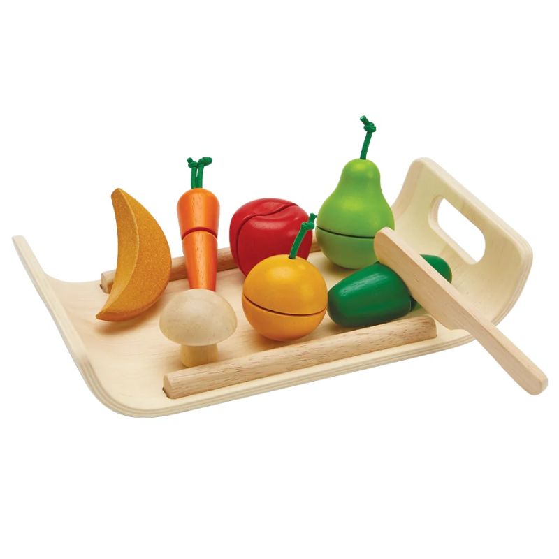 Accessoire Cuisine Enfant,Jeux de Cuisine avec 30 Accessoires,Fruits et  Légumes Jouets a Decouper,Avec boîte de rangement