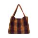 Sac Mom-Bag - Plum Wool Checked