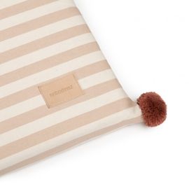 Matelas de sol Majestic - taupe stripes / natural
