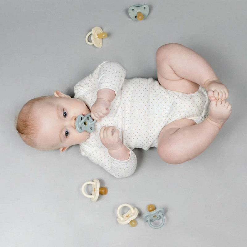 Tétine ronde en caoutchouc naturel Baby Blush Hevea - Dröm Design