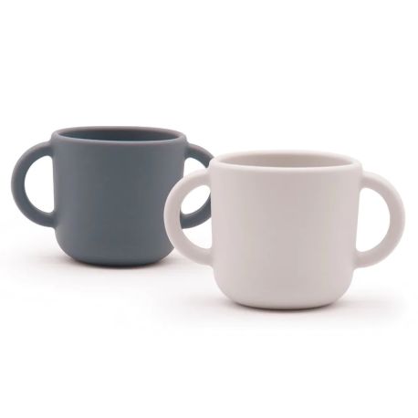 2 tasses d'entrainement en silicone - 150 ml - Cloud et Storm