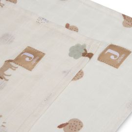 Lange gaze de coton Farm - large - 115x115cm - lot de 2