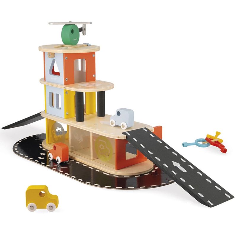 Parking garage Plan Toys pour chambre enfant - Les Enfants du Design