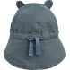 Chapeau de soleil en lin Gorm - Whale blue