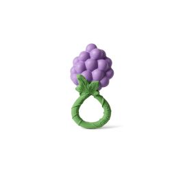 Hochet en caoutchouc naturel - grappe de raisins