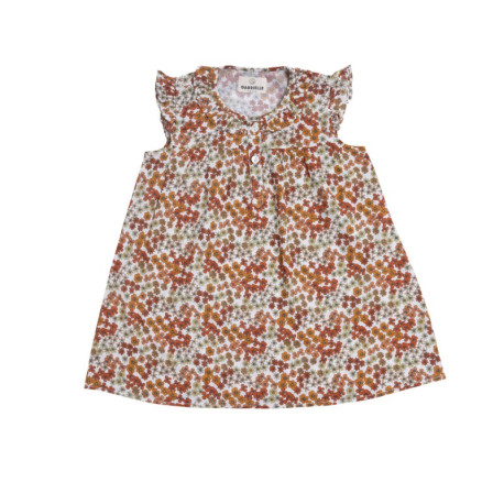 Robe De Pyjama Flower Bois De Rose - 2 Ans