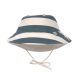 Chapeau de soleil réversible anti-UV - Stripes, milky/blue