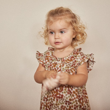 Robe De Pyjama Flower Bois De Rose - 6 Ans