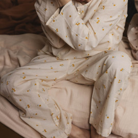 Pyjama Col Rond Blossom Safran - 6 Ans