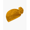 Turban fleur en jersey - Moutarde
