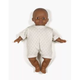Collection Babies - Body shorty en coton pointillé Lin