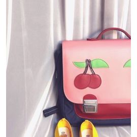 Cartable Classic Midi Cherry Pink
