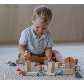 Plan Toys - Jeu de construction créatif - 50 blocs